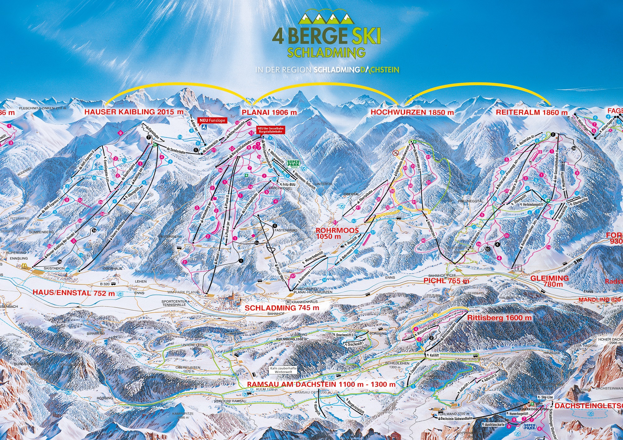 Schladming ski map