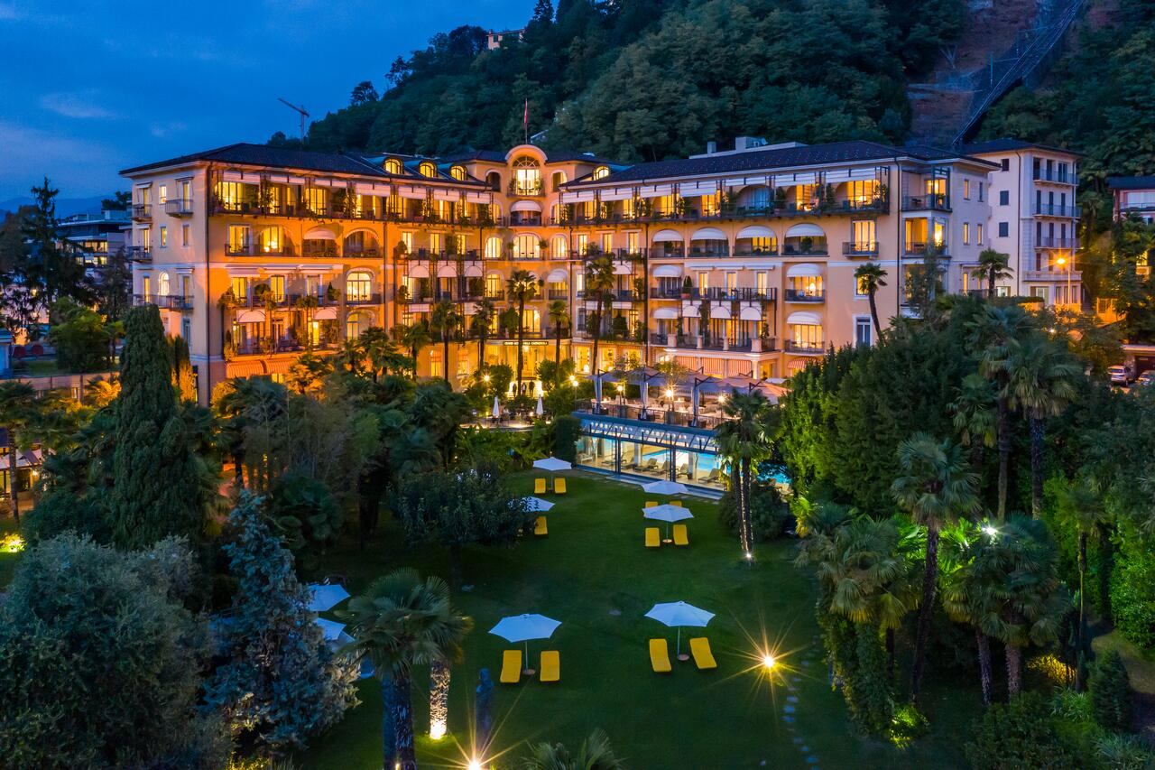 Grand Hotel Villa Castagnola in Lake Lugano, Switzerland ...