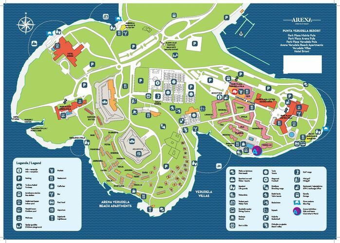 Park Beach Plaza Map Park Plaza Arena Pula In Pula, Croatia | Mountvacation.co.uk