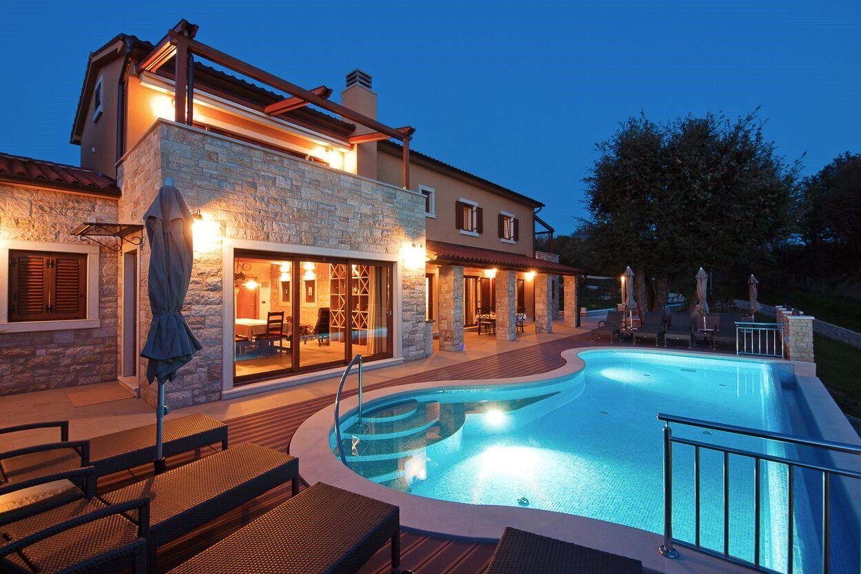 Luxury villa Labin Palace I with private infinity pool in Labin