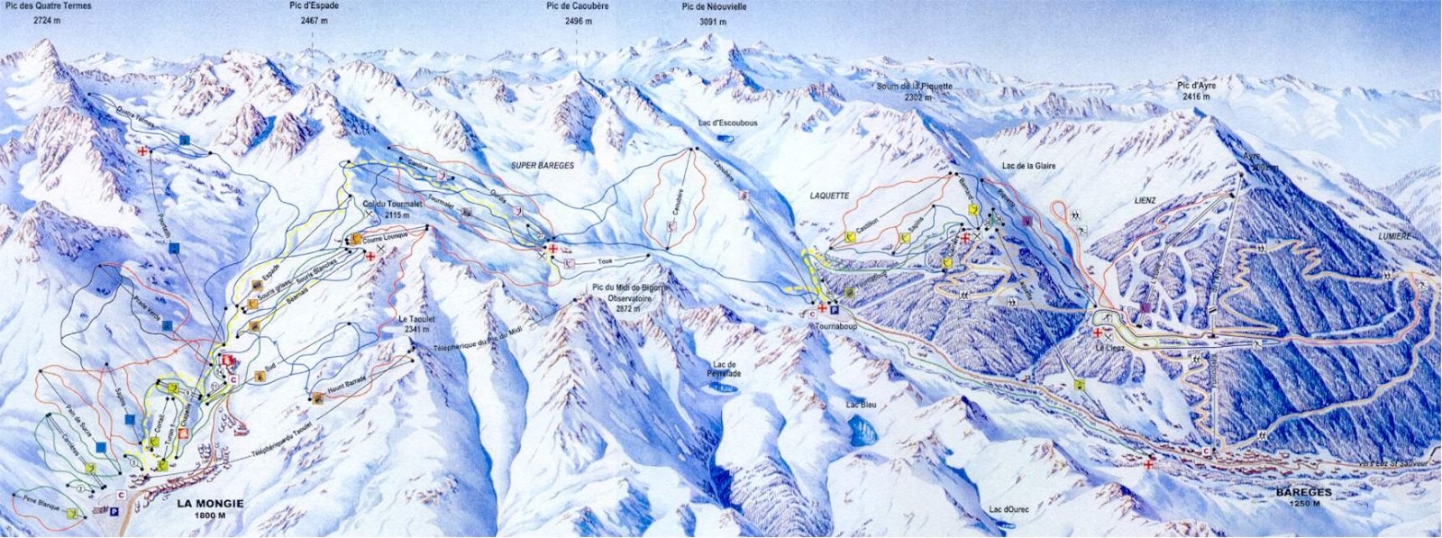 La Mongie Skikarte