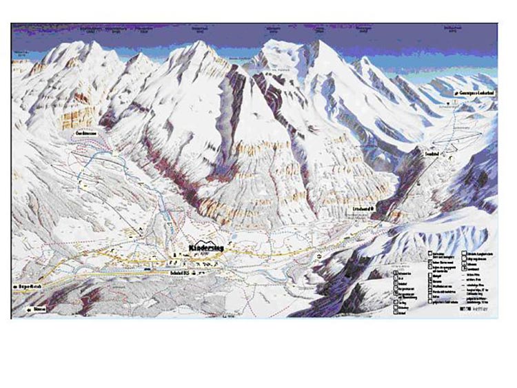 Switzerland Ski Resorts Map