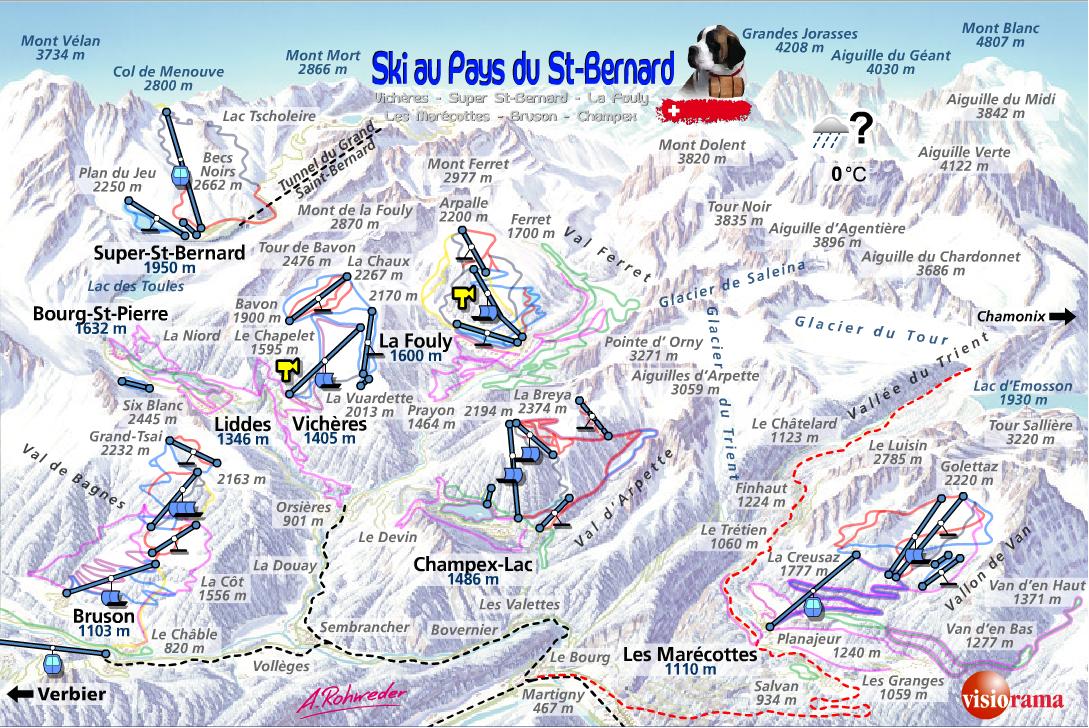 Skigebiet Skiurlaub La Fouly