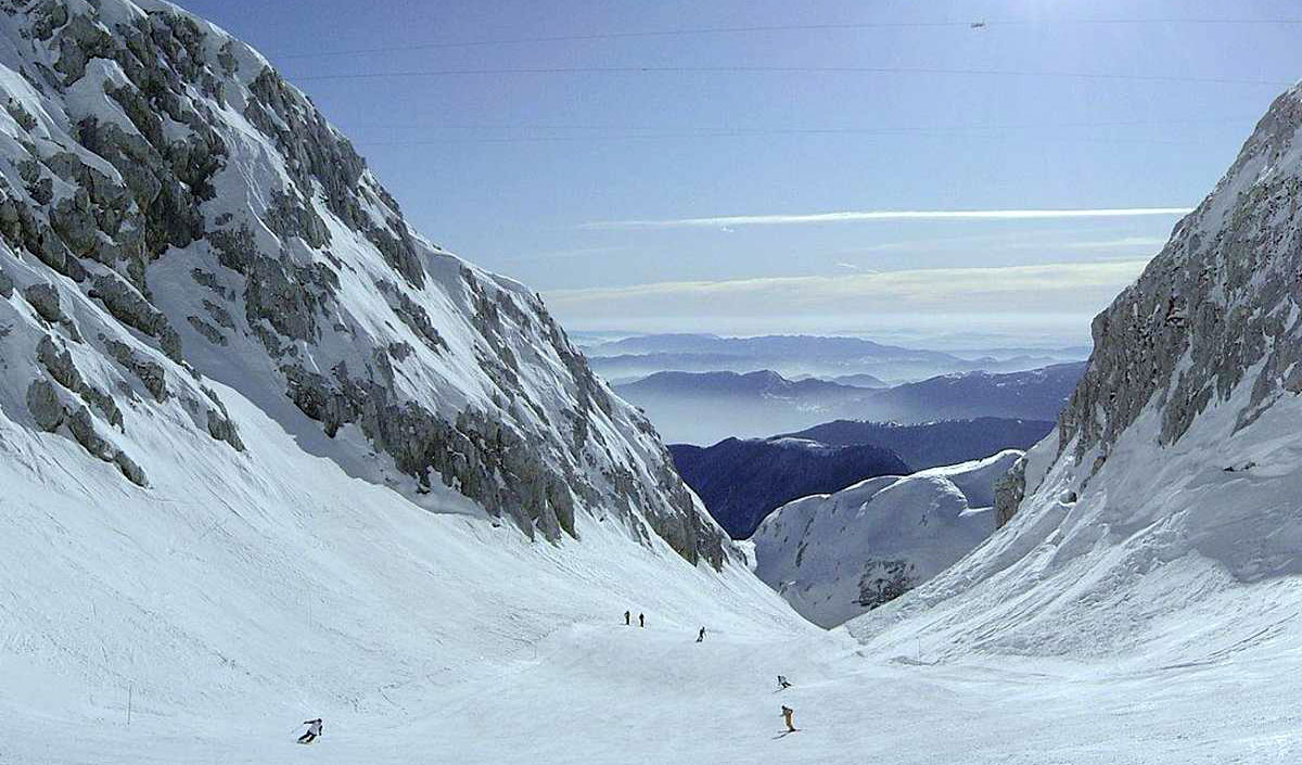 Bovec ski map