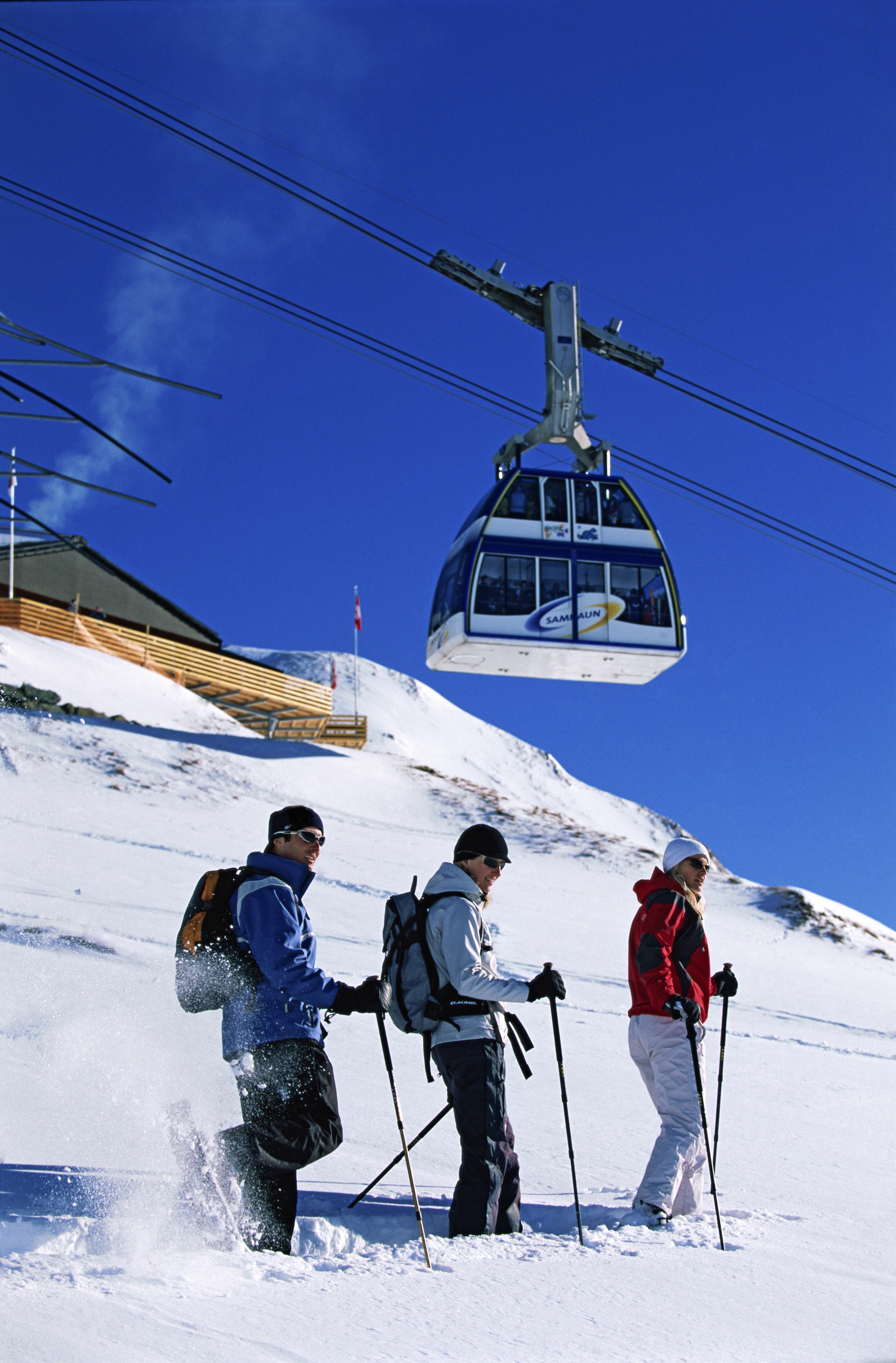 Samnaun ski map
