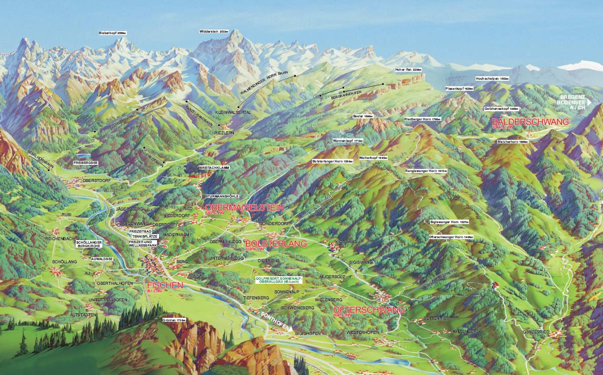 Lageplan von Hörnerdörfer